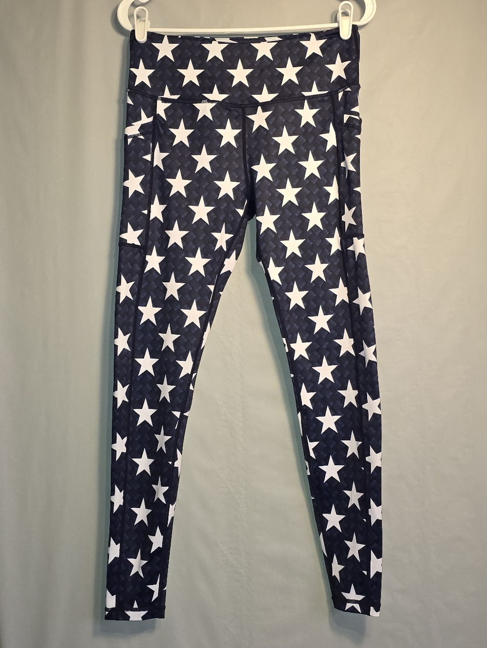 Constantly Varied Gear Blue "Starstruck" full length size Medium Leggings